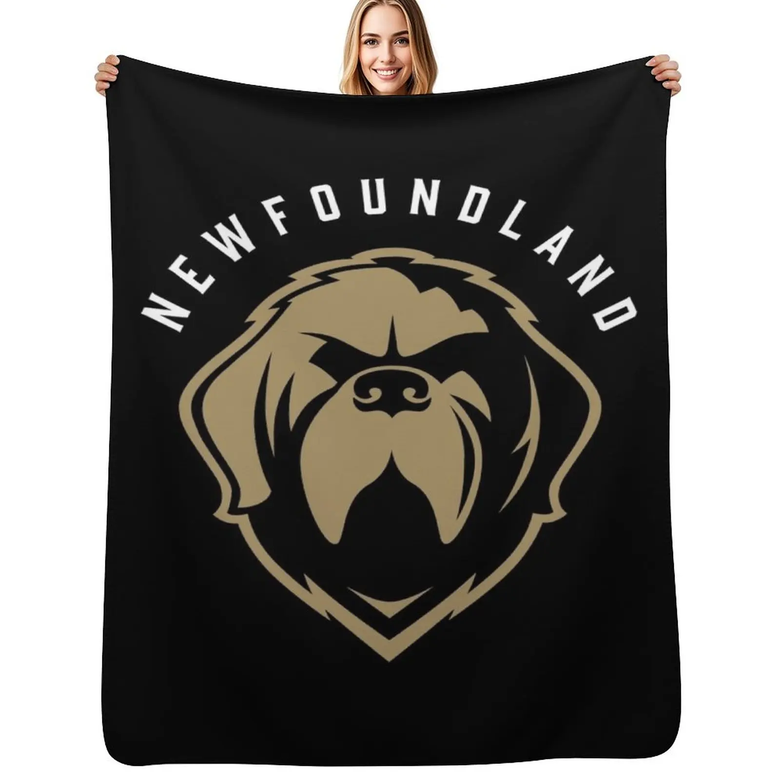 Newfoundland Growlers Throw Blanket Long Lasting Soft Plush Blanket for Daily Use