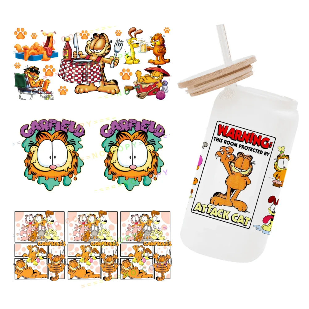 

11x24cm Cute Ga Cat UV DTF Sticker For 16oz Toys Transfer Sticker Custom DIY Self Adhesive Labels