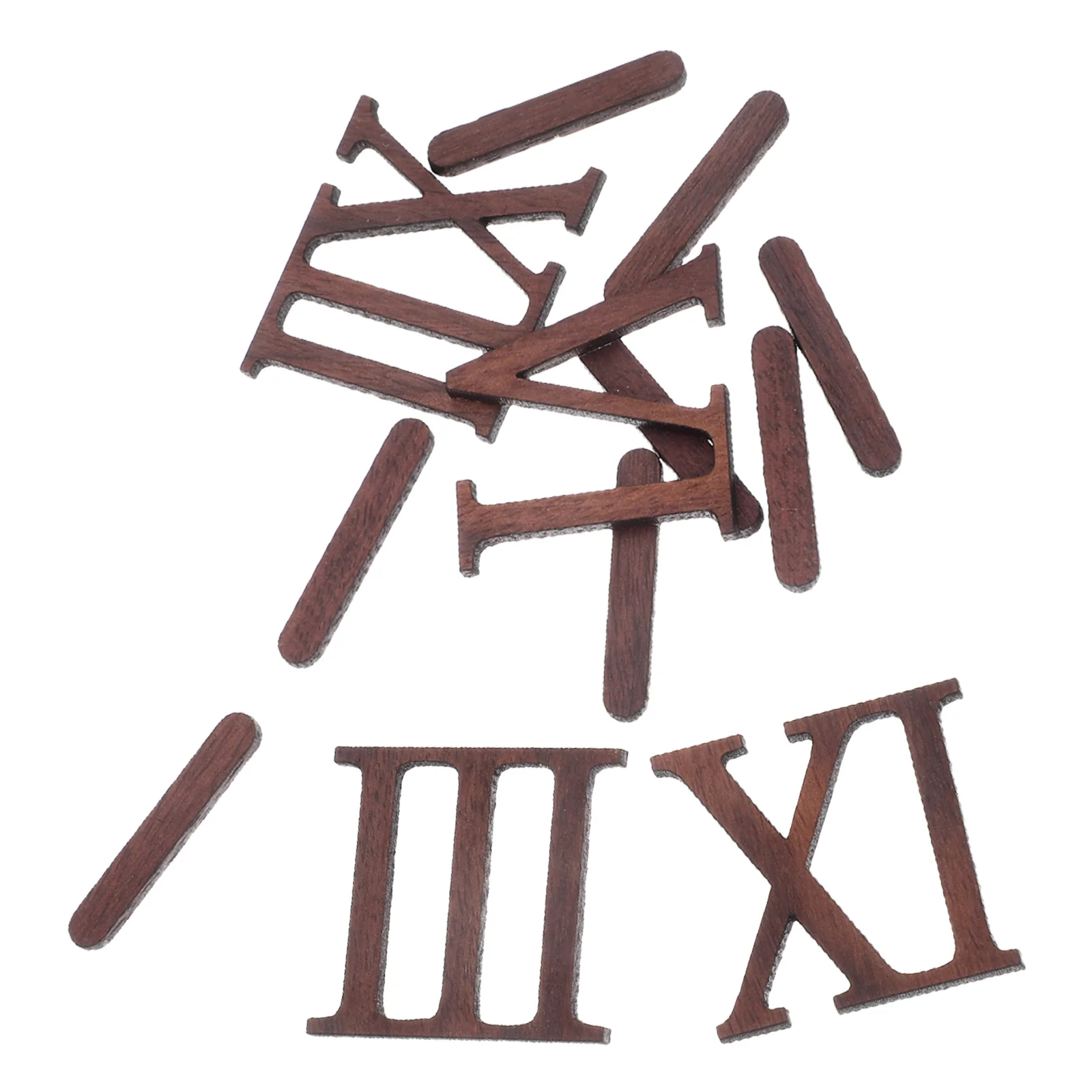 

1 set Wall Clock Accessories Hands Numerals Replacement Mute Wood Repair DIY Roman Digital Kit Wooden Hang Part Number