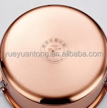 Luxury ready to ship 12pcs Triply copper stainless steel milano cookware set