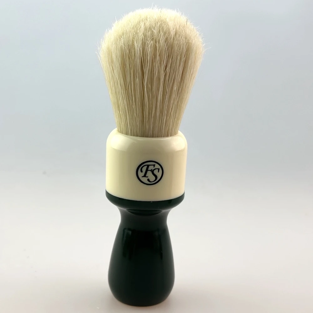 FS-26mm Natural Bristle Shaving Brush, Mixed Color Long Handle,Cleaning Shave Neck Barber,Best for Wet Shaving Life,Gift for Men