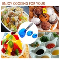 N02R-Electronic Digital Kitchen Scale With 3 Measuring Spoons Food Scale For Portioning Milk Flour Spices 500G/0.1G Ram