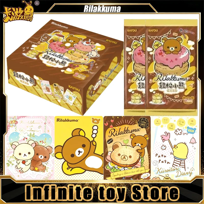 

KAYOU Rilakkuma Card Vol.1 Cute Fun Pack Genuine Anime Trading Cards Mystery Box Set Game Toys Birthday Gifts for Boys Girls