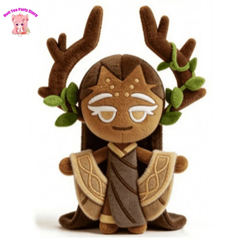 25cm Game Cookie Kingdom Millennial Tree Cookie Cosplay Kawaii Soft Cotton Doll Cartoon Toys Figures Collection Anime Gift