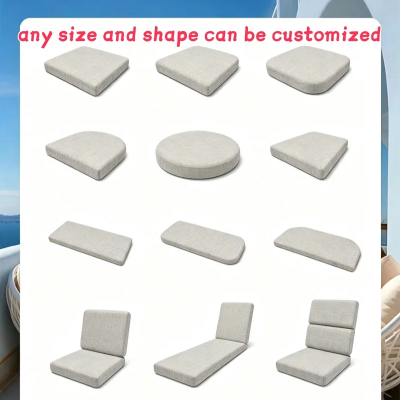 Coussin de canapé personnalisé, coussins de banc, coussin de siège de chaise, coussin de baie vitrée, coussin intérieur/extérieur pour banc de jardin, siège de balançoire, siège arrière
