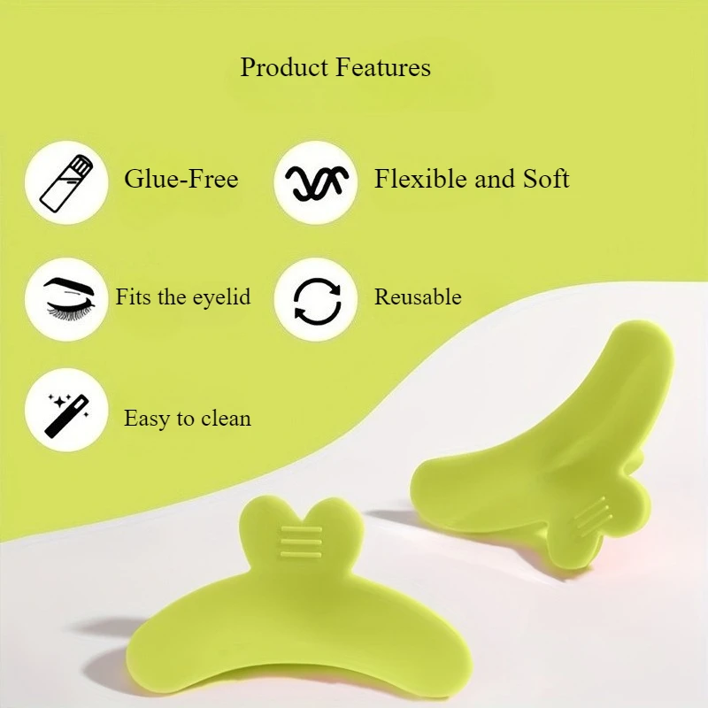 1pc Reusable Eyelash Lift Pads - Anti-Slip Base & Anti-Shedding Technology, Lash Perm Curler with Rods for Lash Tinting