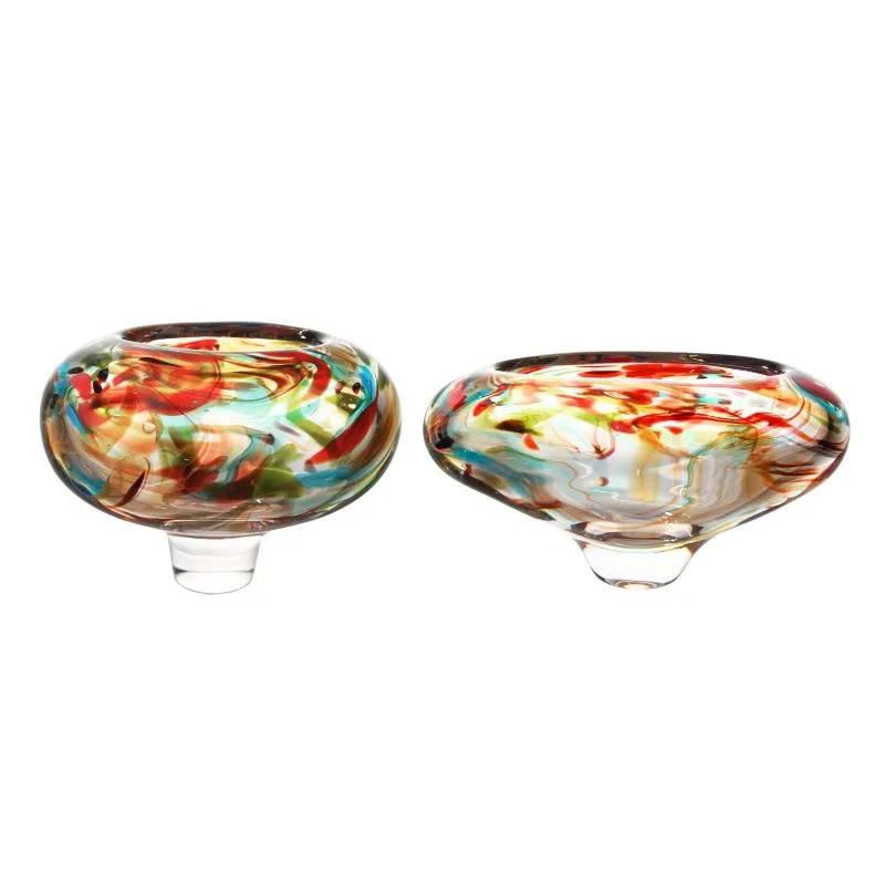 Luxury hand-blown art glass and crystal vases, suitable for home decoration, perfect for villa living rooms