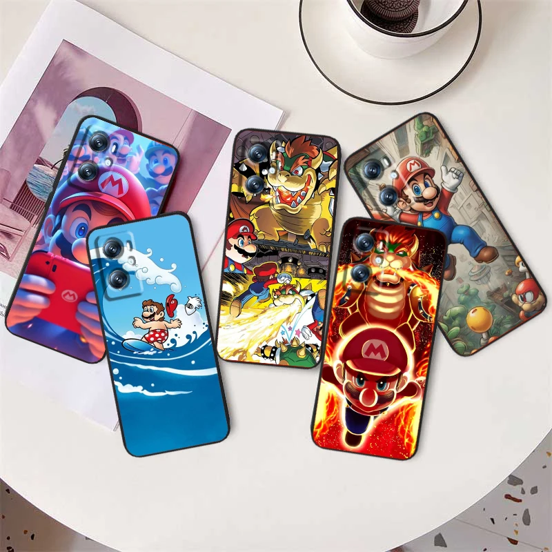 M-Marios Cool Art For OPPO Find X6 X5 X3 A54S A5 A94 A16 A53S A57 A74 A72 A98 A78 A96 A9 5G Black Back Phone Case