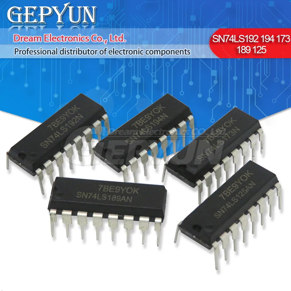 5PCS SN74LS189AN 74LS189 DIP-16 DIP SN74LS189N SN74LS107AN 74LS107 SN74LS125AN SN74LS173N 74LS125 74LS173