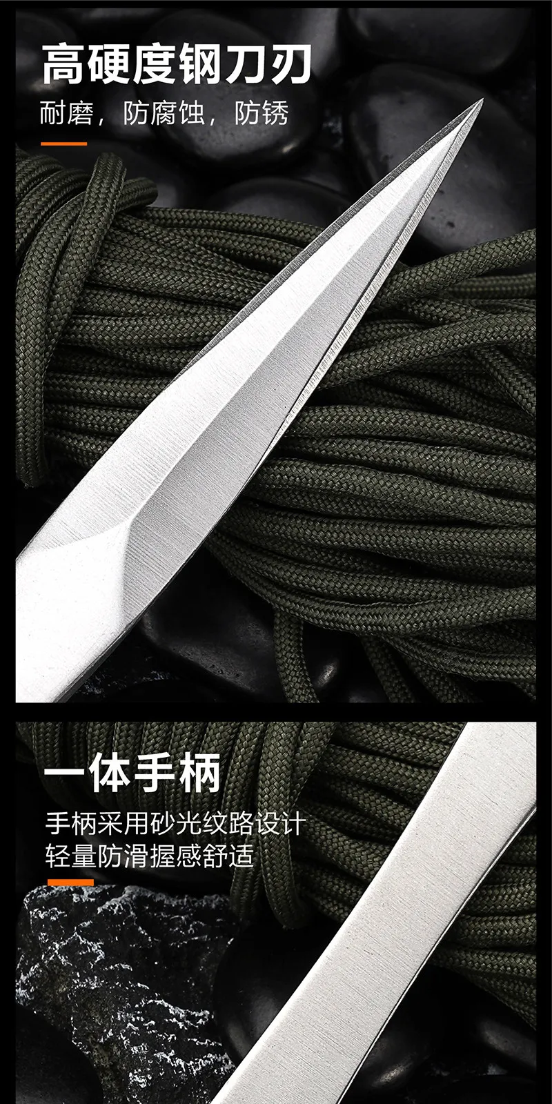 Edelstahl Teemesser Teeset Pu'er spezielles Kung Fu Teebrauwerkzeug Teennadel Teezeremonie Zubehör mit Lederetui – Detail 12