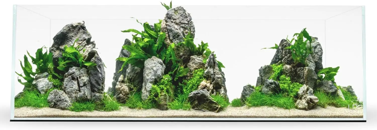 Ultum Nature Systems Ultra Clear Rimless Aquarium - Low Iron Glass Fish Tank with 45° Mitered Edges, 5mm-15mm Thick