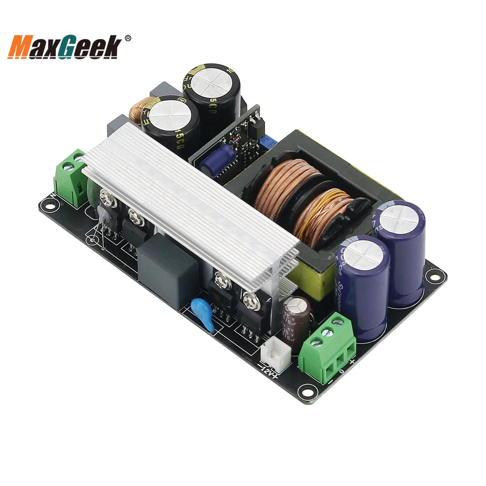 Maxgeek-Placa de fuente de alimentación conmutada para amplificador de potencia, alta calidad de sonido eficiente, 600W ± 55V, LLC-600W LLC
