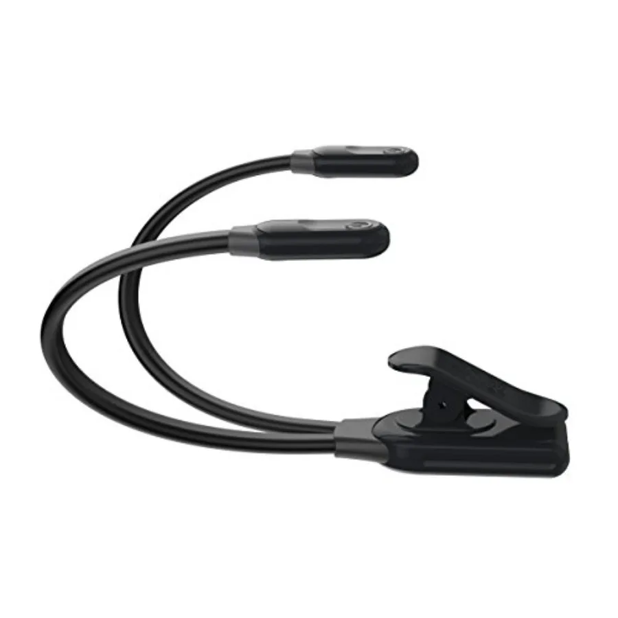

Оригинальный светодиодный светильник DuoFlex Clip-On с 2 гибкими штангами, теплые светодиоды для защиты глаз, регулируемая яркость, прочный, идеально подходит как светильник для трибуны.