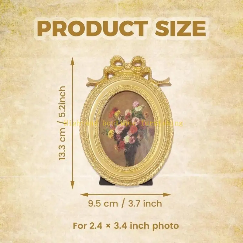 L9NB Retro Picture Frame,Decorative Photo Frame Antique Ornate Photo Frame Home Decors,Old Fashioned Photo Gallery Art