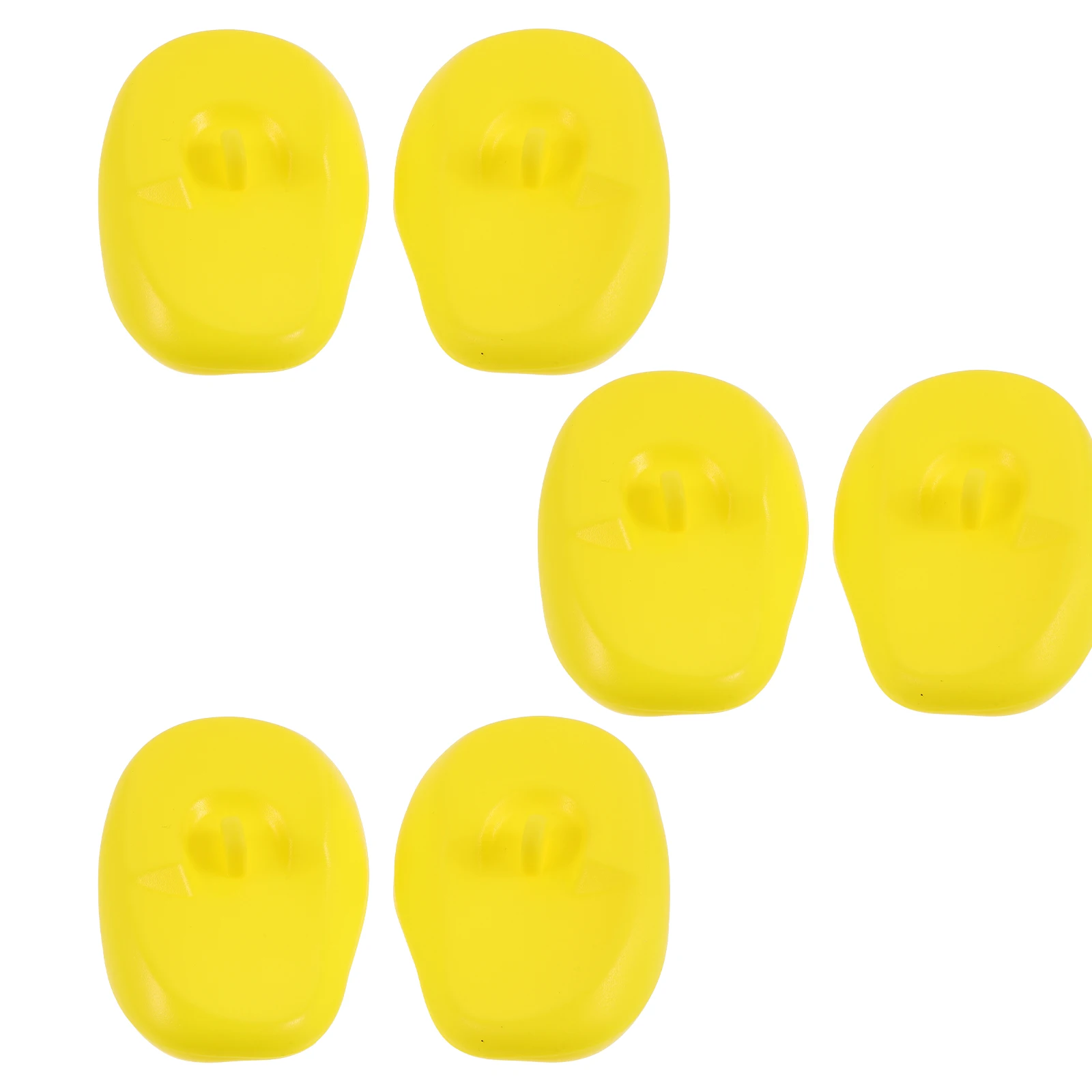 

6 Pcs Earmuffs Silicone Cuff Hair Dyeing Guard Silica Gel Hairdressing Caps Accessories Mask