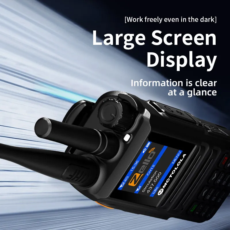 MOTOLOLA Radio analogica e di rete Dual Mode Walkie Talkie Zello UHF VHF Bluetooth WiFi 2G 4G Android Radio bidirezionale Walkie