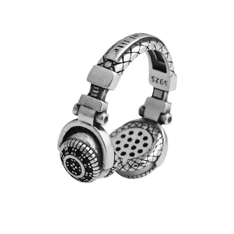 R014 New Personality Headset Finger Rings,Alloy Headphone Rings,Popular Accessories Wholesale