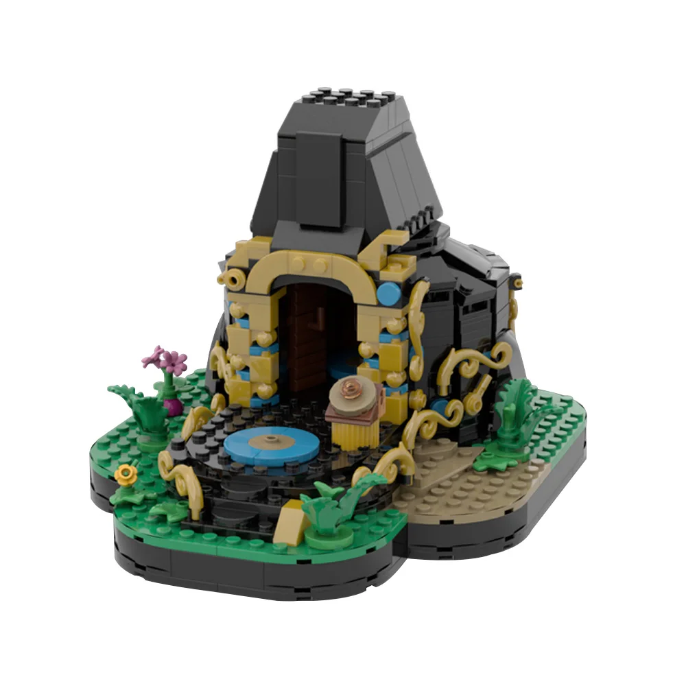 

Gobricks MOC Wild Ancient Shrine Building Blocks Game Scene Temple Bricks diy Assembled Toy for Children Gift