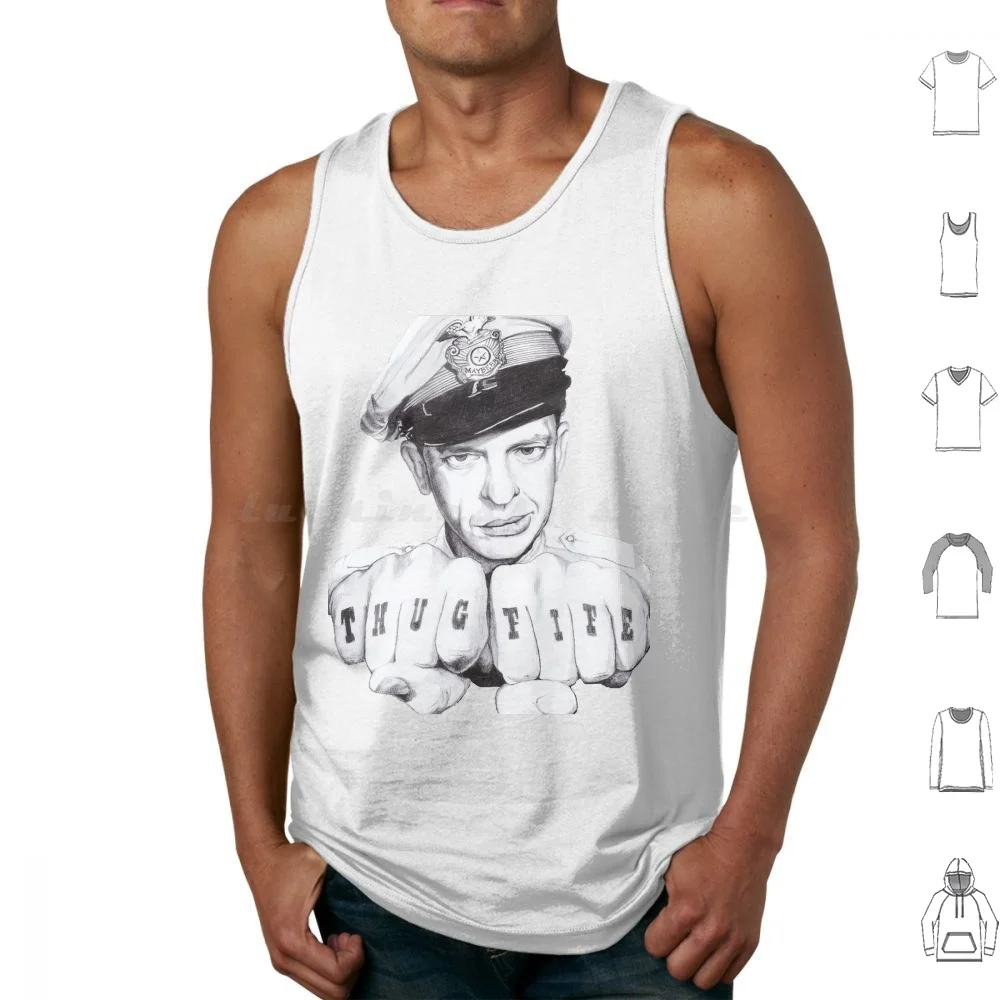 Thug Fife Tank Tops Vest Sleeveless Barney Fife Thug Life Thug Life Barney Fife Don Knotts Don Knotts Andy Griffith