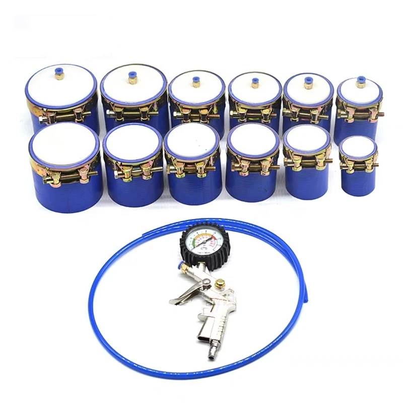 

13pcs 4/6 Cylinders Diesel Engine Supercharger Test Automotive Intercooler Sealing Detection Tool Pressurized Leaking Detector