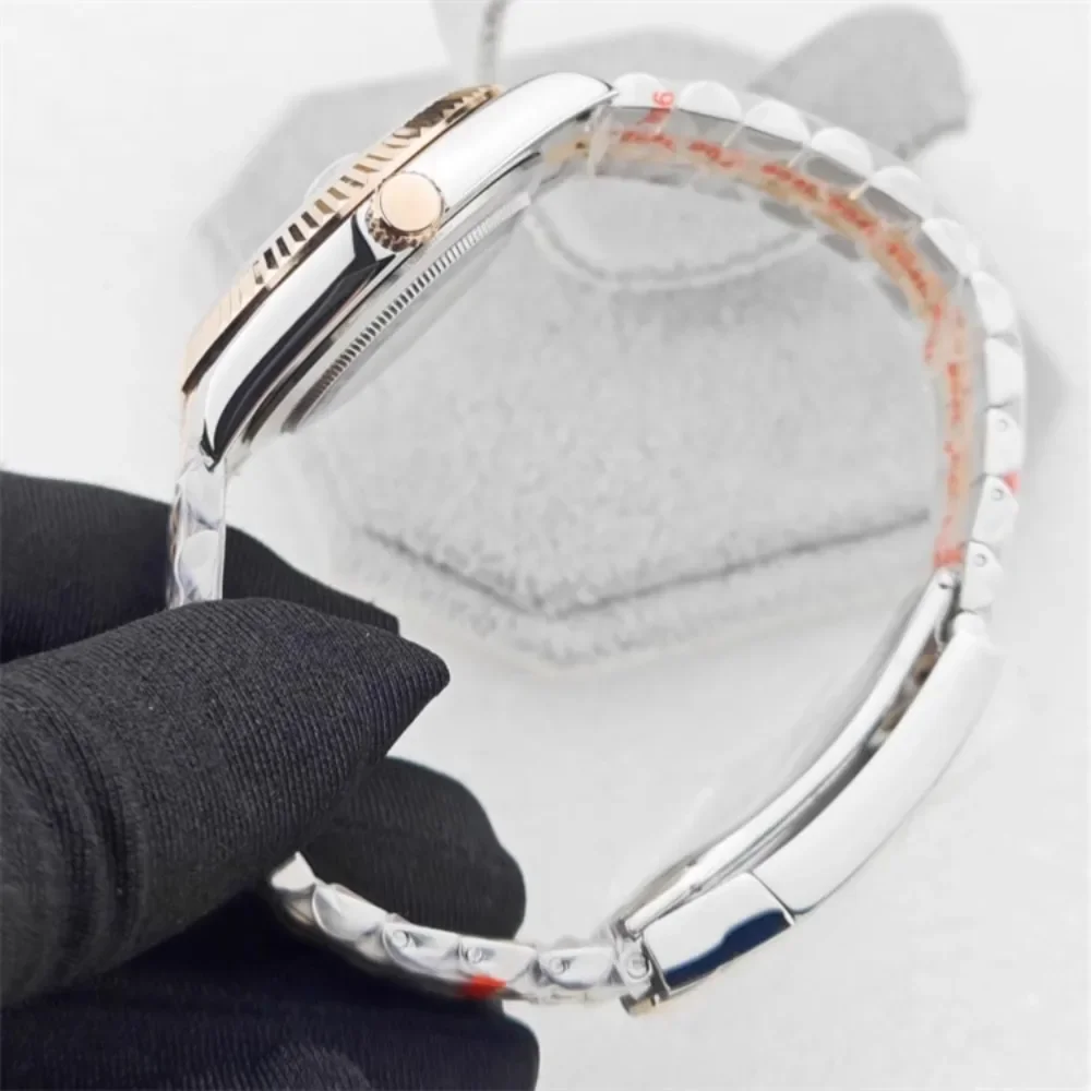 39mm Stainless Steel Watch Case Set + Metal Strap Dog Tooth Ring Logbook Case Watch Accessories for NH38/NH35/NH36/NH34 Movement image 5