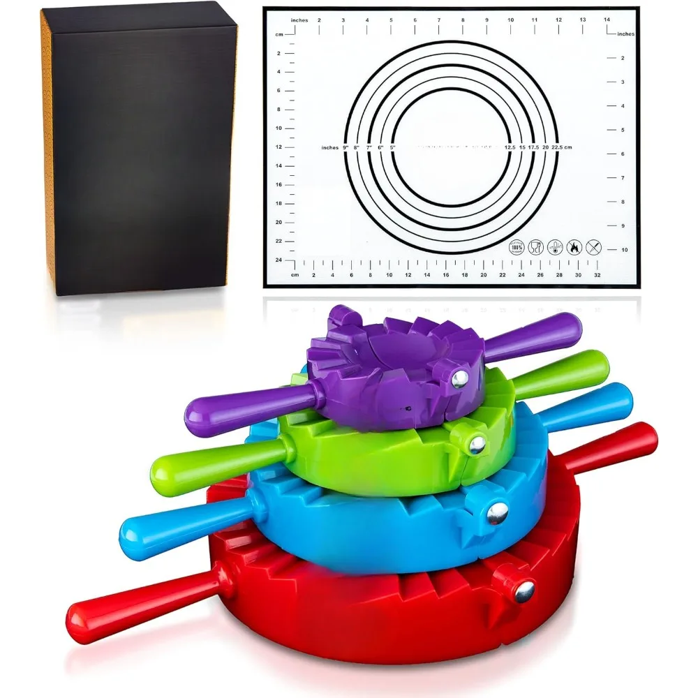 Magic Dumpling Maker Kit, set of 4-mold ravioli, empanadas, ravioli dough press and pasta making tools