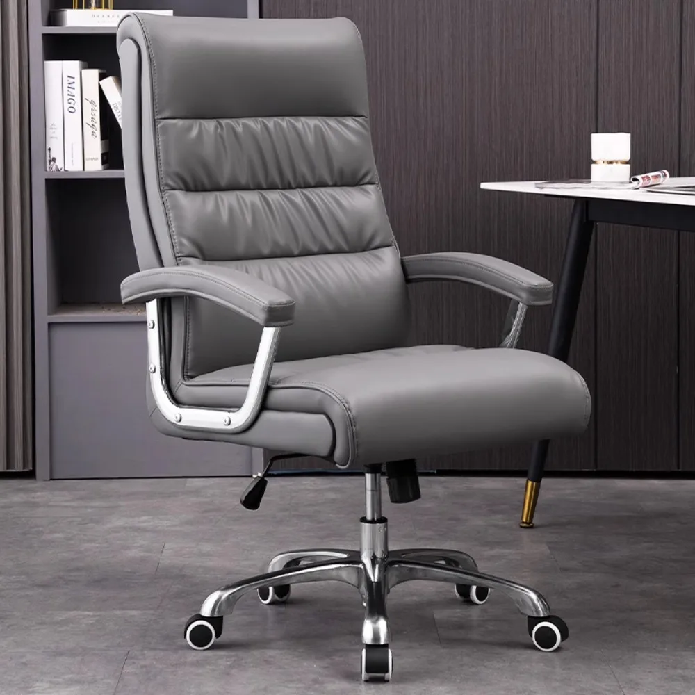Silla De oficina ortopédica De lujo, silla giratoria De cuero para juegos, Sillas ejecutivas ergonómicas, muebles para el hogar