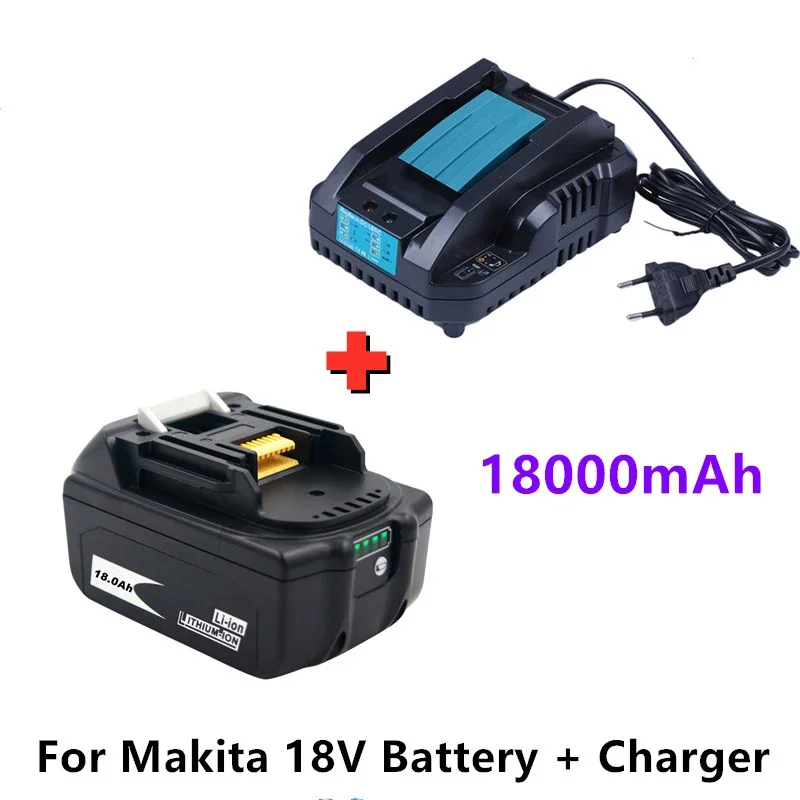 202nova18v18ahbateriarecarregável18000mahliionbateriadesubstituiçãodaferramentaelétricabateriaparamakitabl1860bl18304acarregad