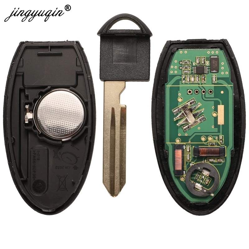 Jingyuqin CWTWB1G744 Keyless dla Nissan Patrol Armada 5 przycisków 433.92Mhz FSK ID46 Pcf7952 Chip inteligentny pilot z kluczykiem samochodowym