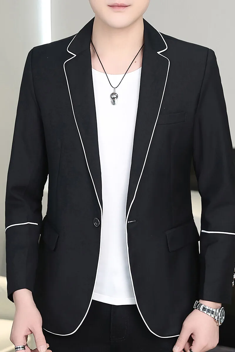 2025 Spring Casual Suit Jackets Men Slim Fit Business Social Hairstylist Blazers Solid Color Street Wear Social Jacket