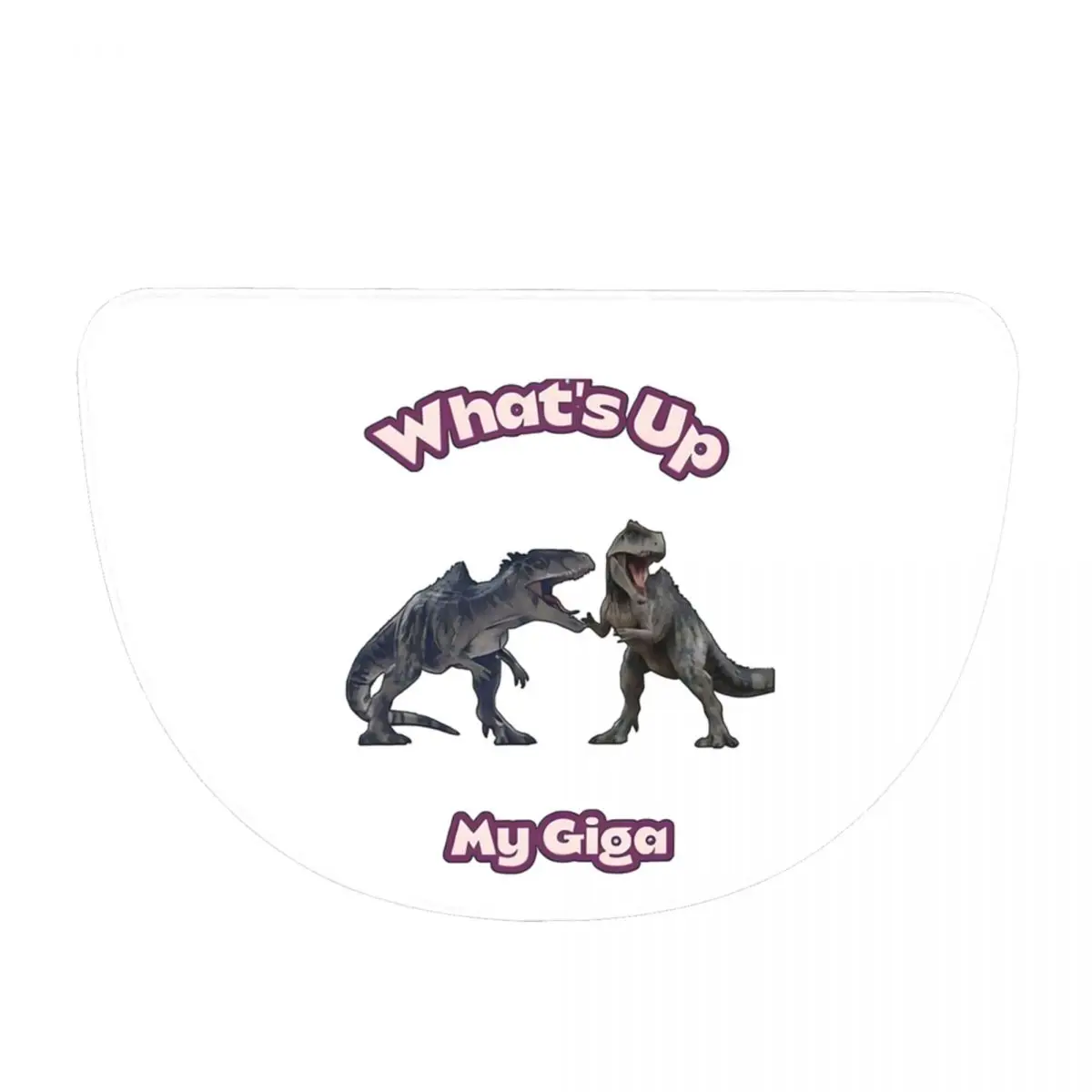 Game Ark Survival Evolved What's Up My Giga Flannel Half Round Doormat Non Slip Bathroom Mat Absorbent Floor Carpet for Garage