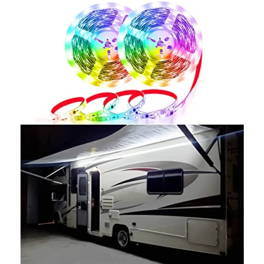 

Светодиодная лента для маркиз RV, светодиодная подсветка для кемперов, автодомов, прицепов, торговых палаток, фудтраков, для освещения кемпинга и путешествий