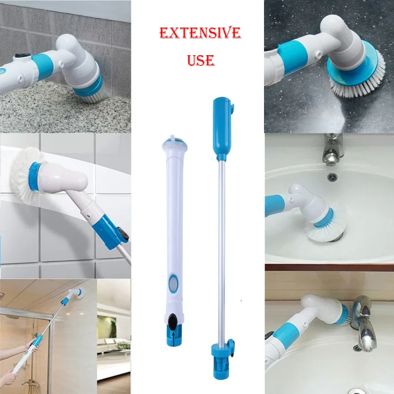 Sink Spin Scrub Electric Cleaning Tile Adjustable Wireless Kitchen Brush Bathtub Tools Cleaner Bathroom