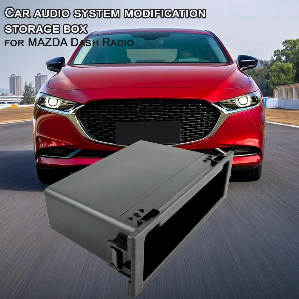For Mazda Storage Box, Car Audio Modification Storage Box, 1DIN Miscellaneous Box Automotive Supplies Tidy Up The Clutter