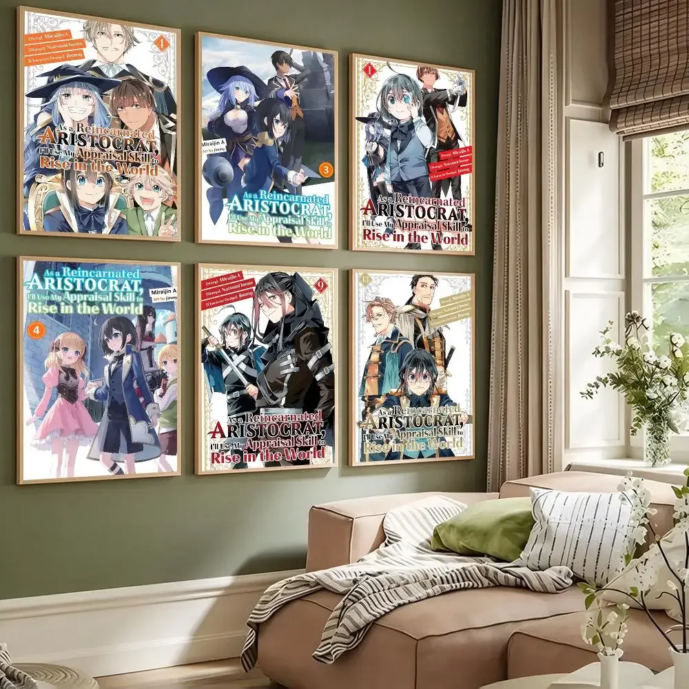Reincarnated Aristocrat with Appraisal Skill Poster HD Printing Comfortable and Fresh Style Wall Art Home Decor Living Room Cafe