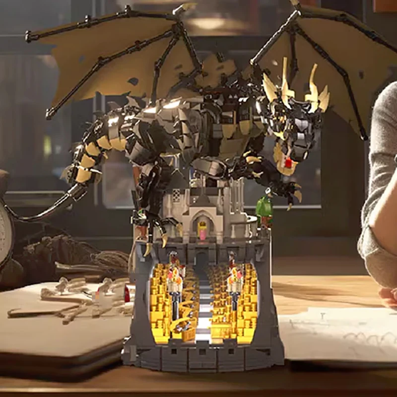 2363PCS Creative Expert Dragon's Cryptic Cache Building Blocks Game Dragon Model Brick DIY Puzzle Toys for Kids Christmas Gift