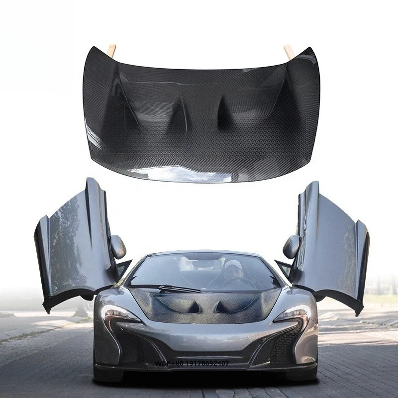 Carbon Fiber Front Hood for Mclaren 650s Factory Price Engine Hood P1 Style Car Engine Cover