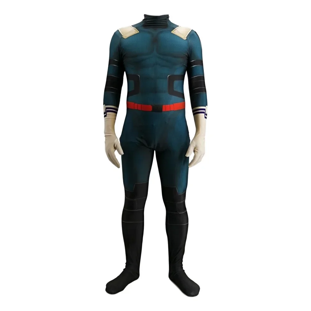 Anime Midoriya Izuku Cosplay Superhero Spandex Zenzai Suits Boys Men Deku Cosplay Anime Bodysuit Swimming Halloween Costume