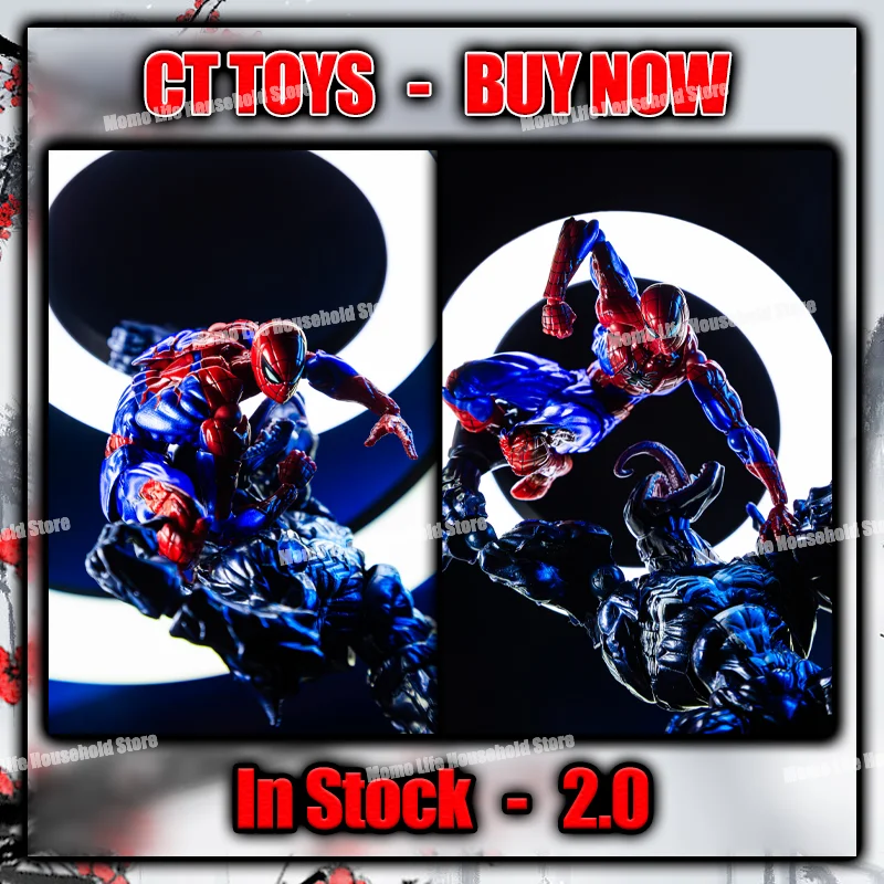 

In Stock Ct Toys Spiderman Figure Amazing Yamaguchi Spider-Man 2.0 Agent Venom Mafex Anime Action Figure Model Custom Gifts Toys