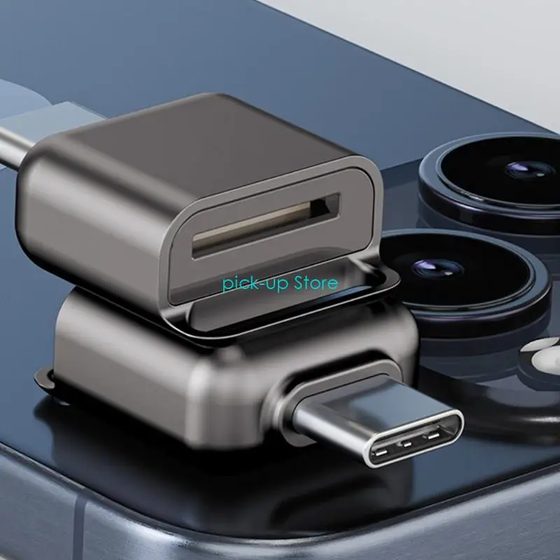 Q5WA Lightweight USB C Memory Card/TF Card Reader para acessar rapidamente os arquivos mídia