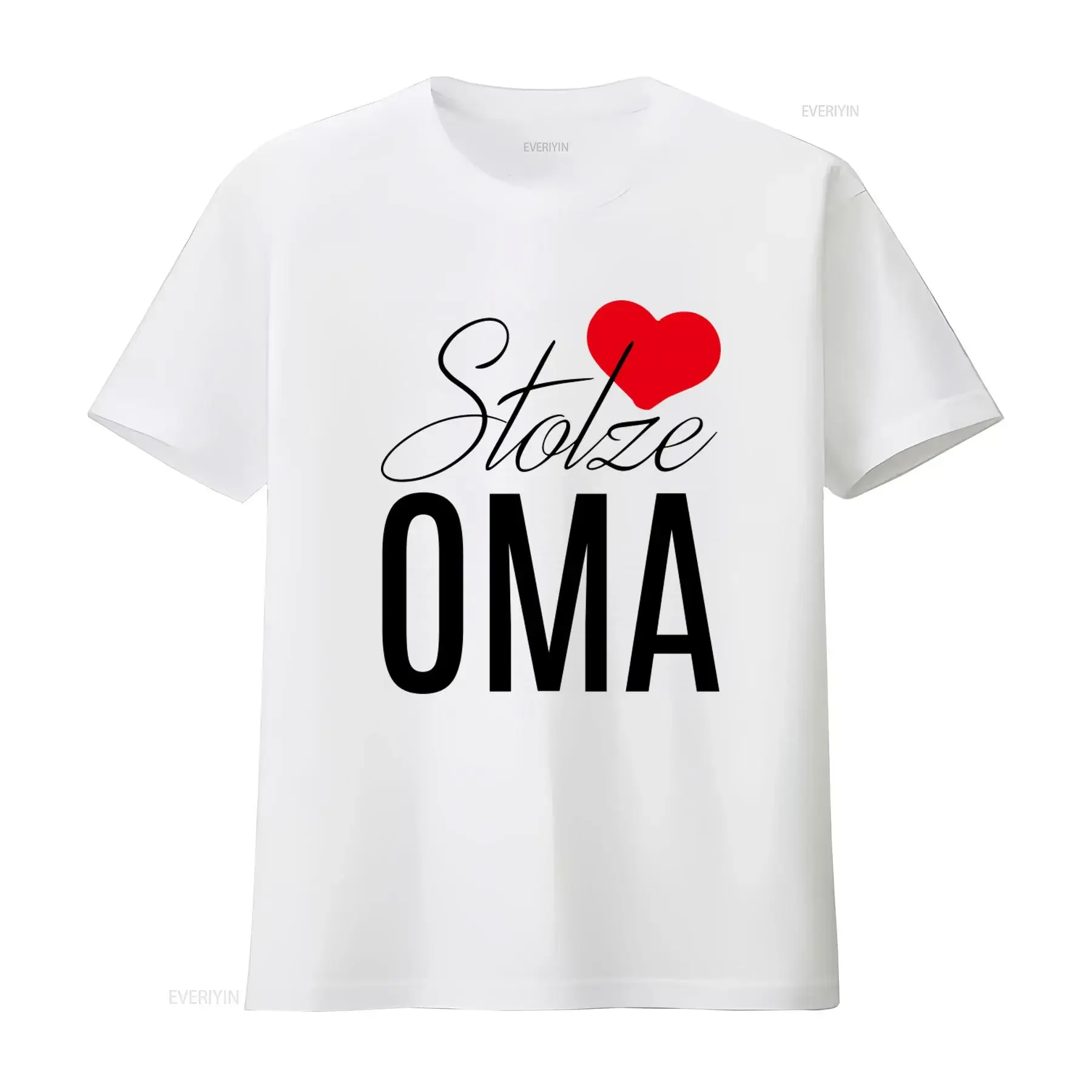Stolze Oma Herz Geschenk für Großmutter Damen T-Shirt Stilvolles und herzhaftes Design für Großmütter Vintage Washed Casual
