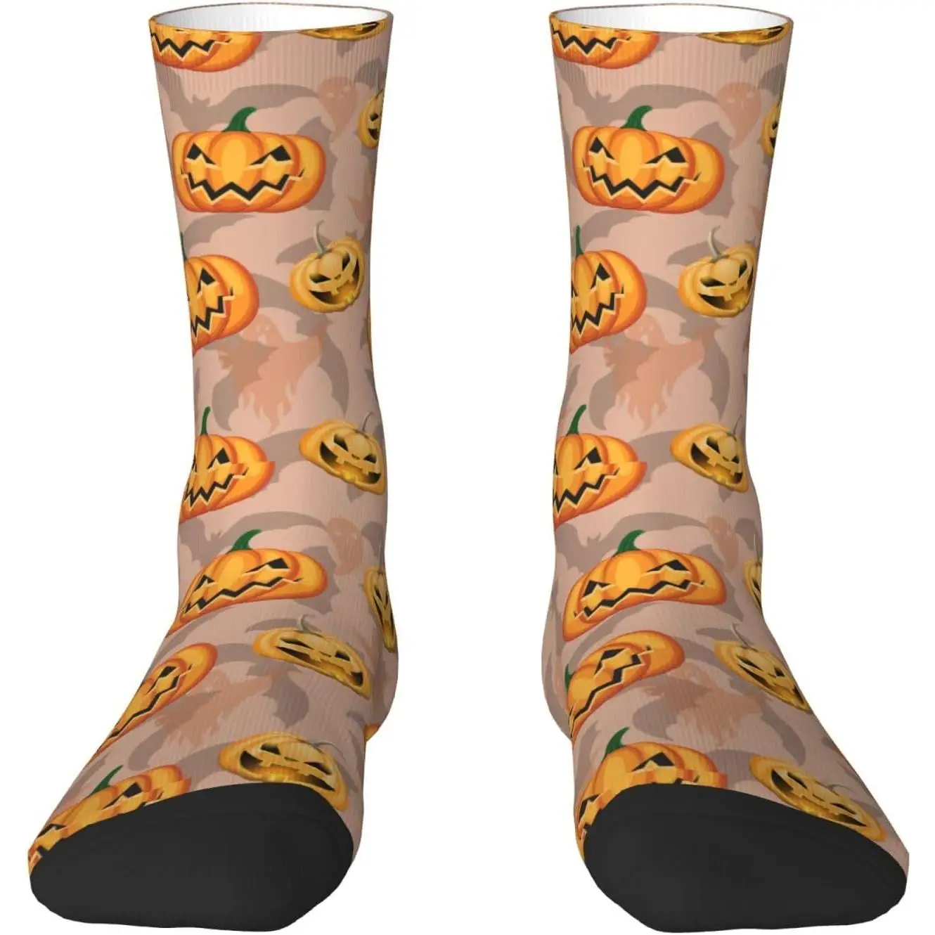 

Bats Socks Cute Pumpkin Casual Novelty Sock Halloween Compression Socks for Women Men Harajuku Retro Style Breathable Non-slip