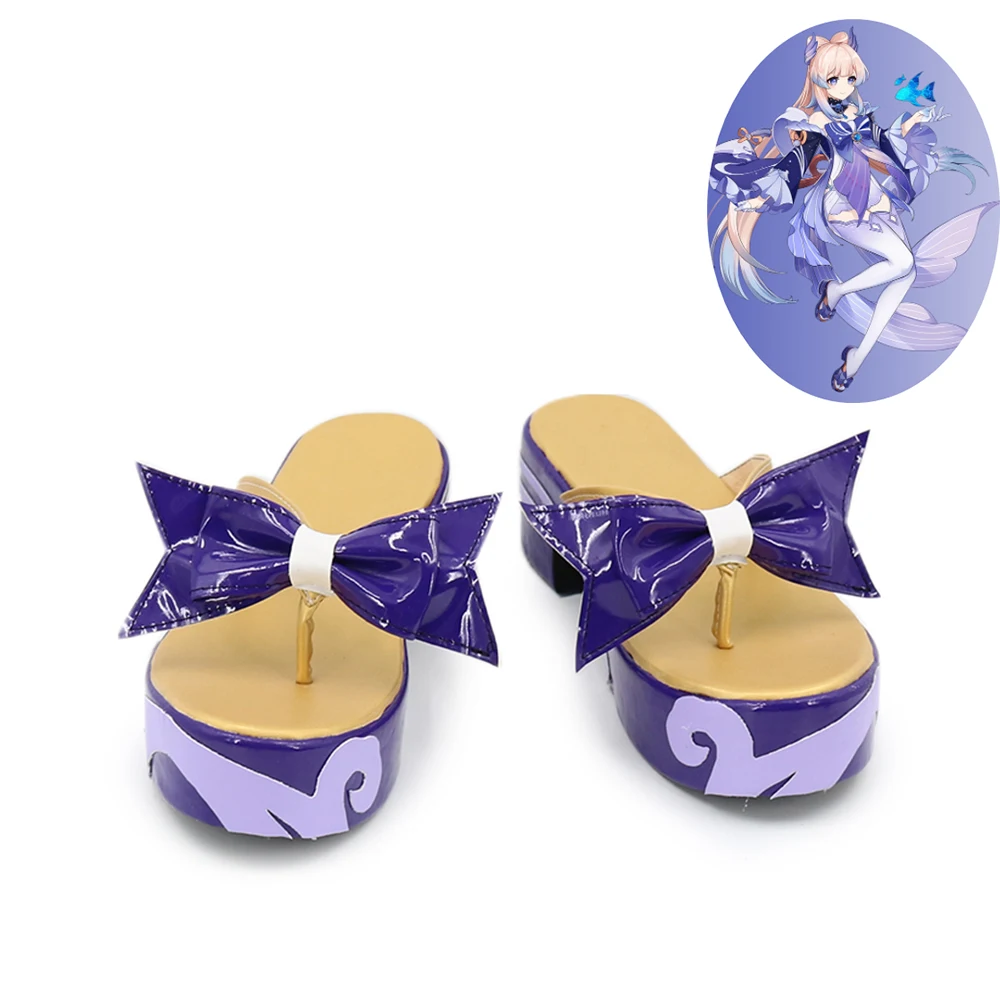 

Genshin Impact Sangonomiya Kokomi Shoes Cosplay Women Boots