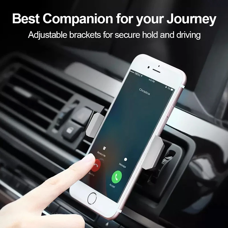 Universal Car Phone Holder Air Vent Mount Holder Universal Car Holder For Cell Phone in Car Mobile Phone Holder Stand Auto Parts image 4