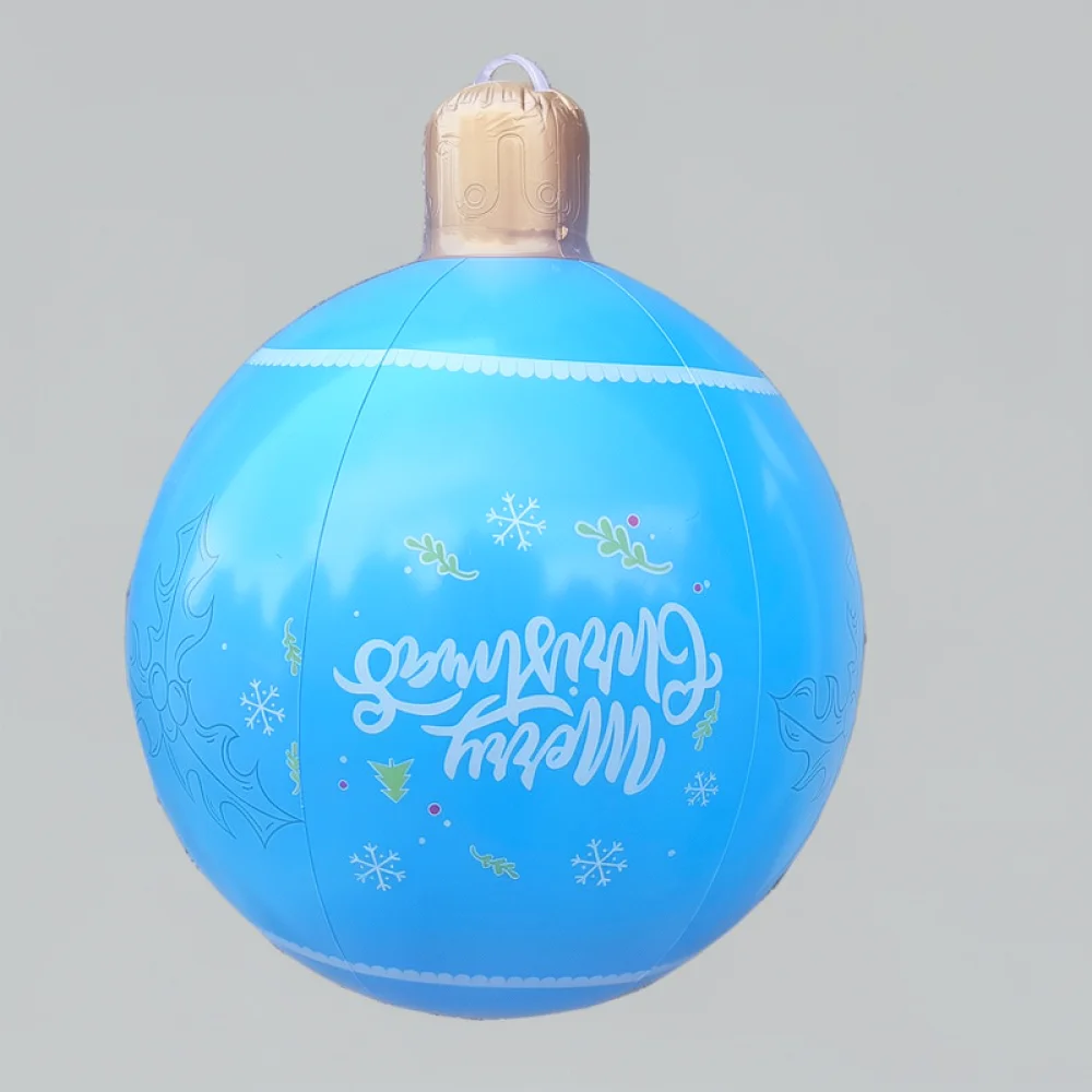 Large Inflatable Christmas Candy Cane Balloon PVC Xmas Tree Hanging Decorations Party Favor Holiday Festive Supplies