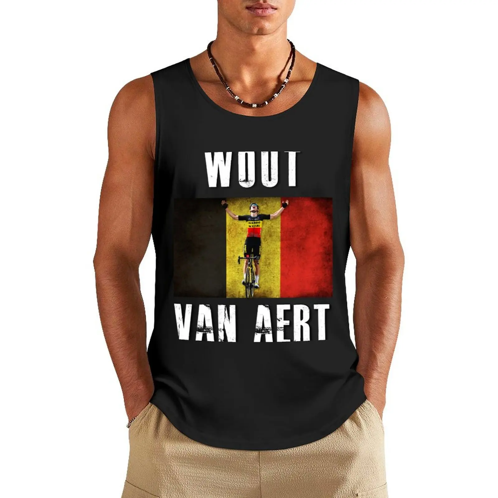 

Wout van Aert Tank Top t-shirts man summer clothes men 2025 Sports shirt man bodybuilding men clothes
