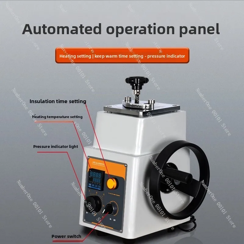 Automatic & Manual Metallographic Mounting Press, Metallographic Sample Inlay Machine for Cold Mounting with Polishing Machine