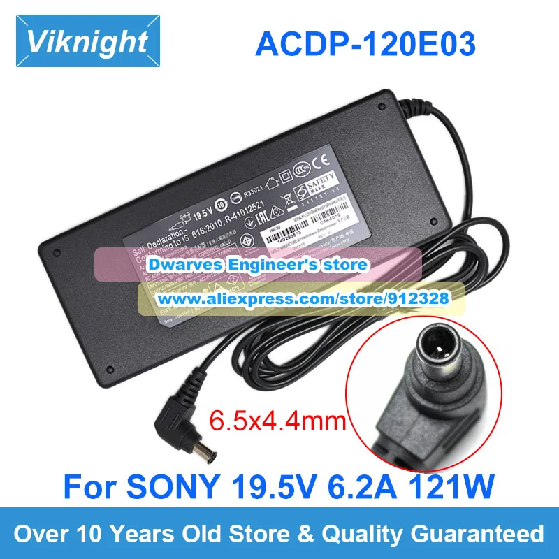 Fuente de alimentación ACDP-120N02 Original, adaptador de CA de 19,5 V, 6.2A, 121W, ACDP-120E02, para Monitor LCD SONY KDL-42W670A 55W950A