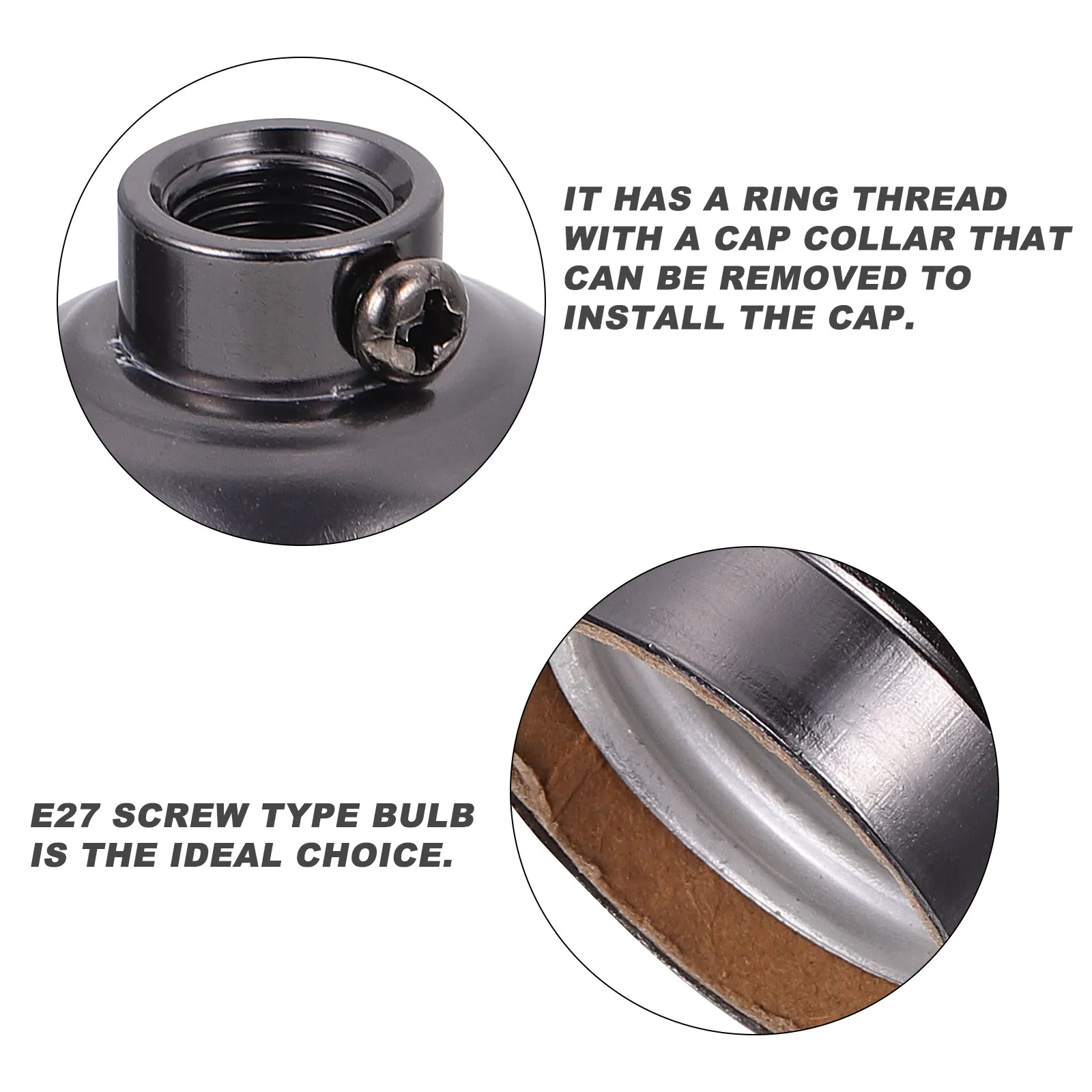 

Патрон для лампы E27 в винтажном стиле, алюминиевый, ретро, легко устанавливается, для дома, ресторана, промышленного офиса