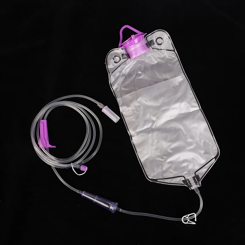 1200ml Transparent Enteral Nutrition Feeding Bag Gravity Nasal Tube Nutrient Supply Pouch